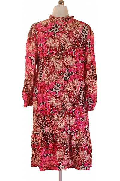 Heart Kiss dámské šaty s dlouhým rukávem květované boho volné Vel. S | Heart Kiss | obrázek 3