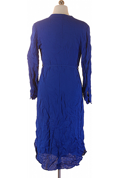 Hugo Boss Dámské šaty s dlouhým rukávem modré košilové s páskem elegantní Velikost 36 | Hugo Boss | obrázek 2