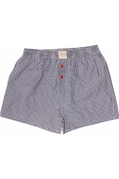 phil-co-berlin pánské trenky kostkované modré bavlněné Vel. l | phil-co-berlin | obrázek 2