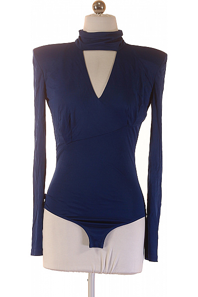 PATRIZIA  PEPE Dámské Modré Body S Rolákem A Výstřihem