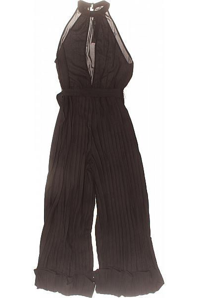 VERO MODA dámský černý overal bez rukávů s páskem plisovaný společenský letní Velikost s | VERO MODA | obrázek 2