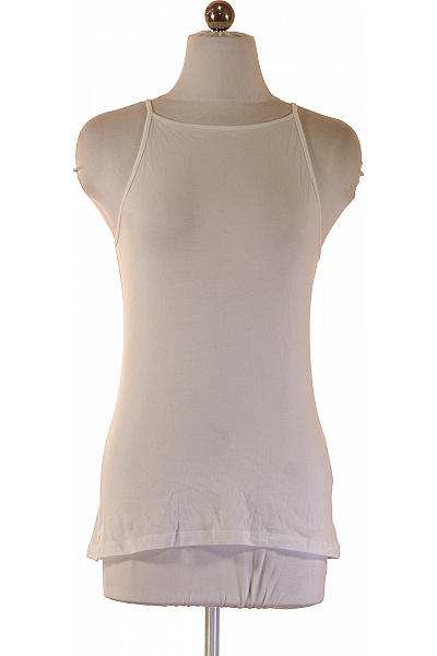 SAMSOE Dámské Bílé Tílko Bez Rukávů Basic Velikost S/M