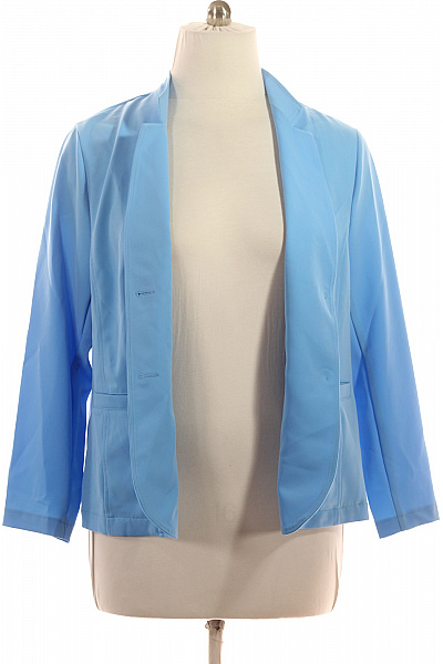 FRANK WALDER Dámské sako modré elegantní na běžné nošení Velikost US 18 | FRANK WALDER | obrázek 3