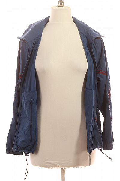 ADIDAS Pánská modrá větrová bunda se zipem Vel. L | ADIDAS | obrázek 4