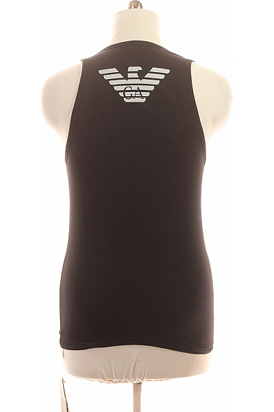 ARMANI basic bavlněné tílko jednobarevné s výšivkou Vel. L | ARMANI | obrázek 2