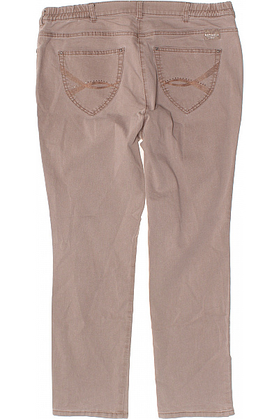 Dámské džíny rovné béžové strečové s kapsami Velikost 46 | Unimoda | obrázek 2