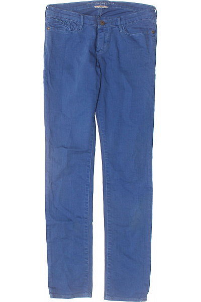 Dámské úzké Džíny Modré Strečové Velikost 14