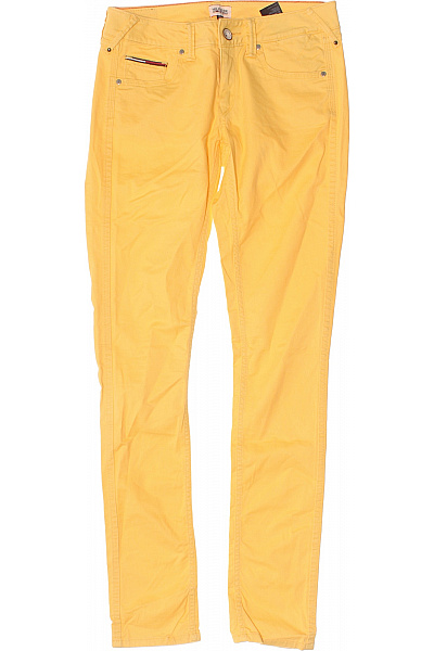 TOMMY HILFIGER Dámské Bavlněné Džíny Skinny S Kapsami žluté Vel. 28/34