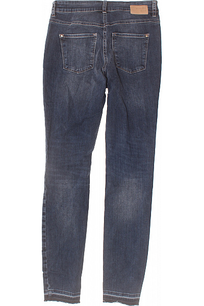 MAC Dámské džíny skinny strečové modré seprané s roztřepenými nohavicemi Vel. 34 | MAC | obrázek 2