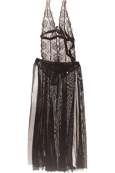 JETTE Dámské Krajkové Košilky černé Velikost 36/38