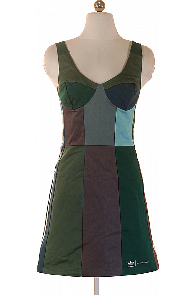 ADIDAS Šaty Bez Rukávů Sportovní Volnočasové Mini Barevné Vel. 36