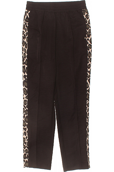 Scotch & Soda Dámské černé polyesterové tepláky s leopardím pruhem volné Vel. XS | Scotch & Soda | obrázek 2