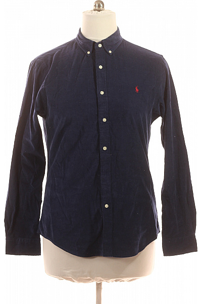 Ralph Lauren Pánská bavlněná tmavě modrá košile s dlouhým rukávem ležérní Vel. M | Ralph Lauren | obrázek 2