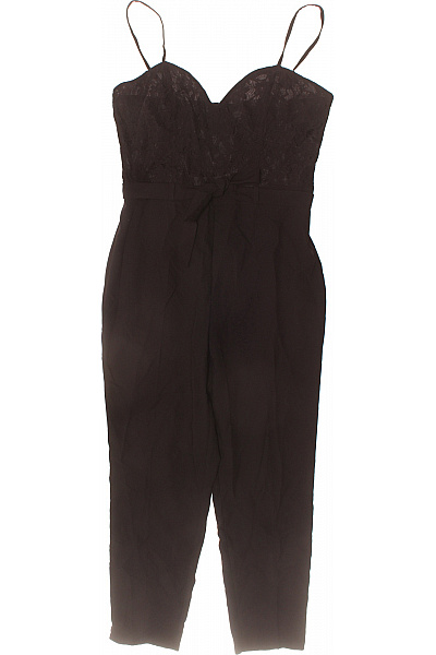 Miss Selfrdige dámský černý krajkový overal bez rukávů společenský Vel. 42 | Miss Selfrdige | obrázek 2