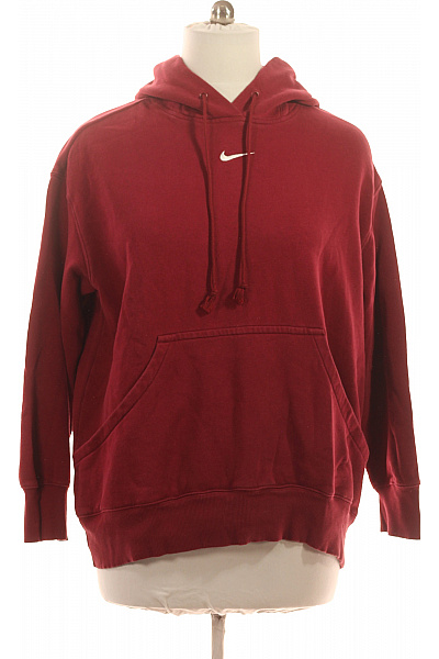 Nike pánská bavlněná mikina s kapucí a klokaní kapsou červená Vel. L | Nike | obrázek 2