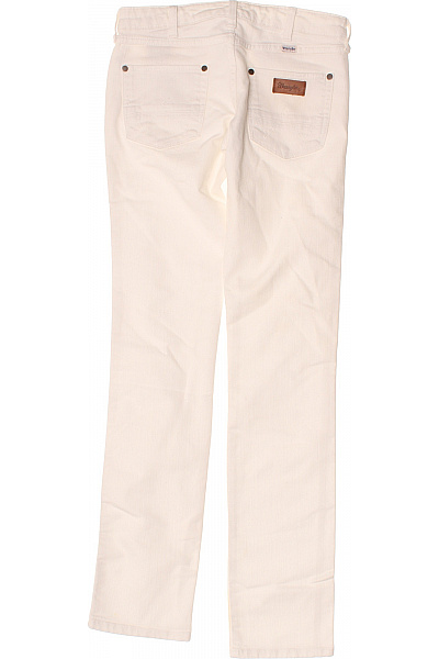 Dámské bílé bavlněné džíny rovné klasické Velikost XXS | Unimoda | obrázek 2