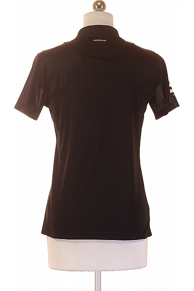 ADIDAS Dámské černé polo tričko s krátkým rukávem a potiskem Velikost S | ADIDAS | obrázek 3