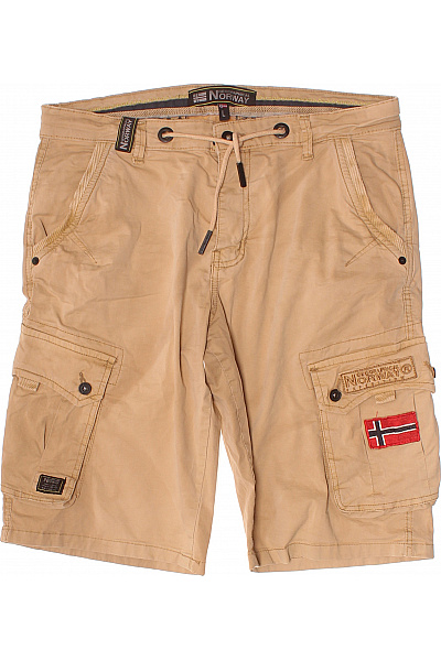 Norway Pánské bavlněné kraťasy cargo volnočasové béžové s kapsami Velikost L | Norway | obrázek 2