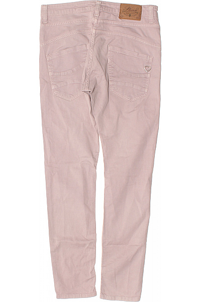 VINTAGE Dámské Růžové Džíny Strečové Slim Fit Na Knoflíky Vel. S | VINTAGE | obrázek 2