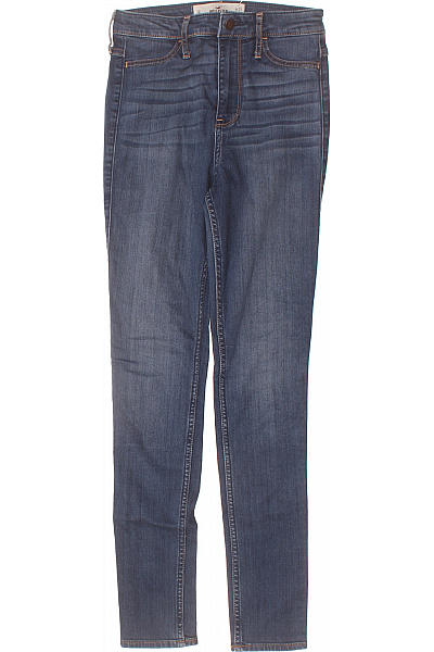 Hollister Dámské Džíny Skinny Vysoký Pas Modré Strečové Velikost W25