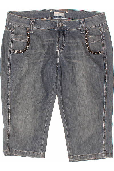 PIMKIE Dámské Džínové Kraťasy S Kapsami Volnočasové Pod Kolena Velikost 30