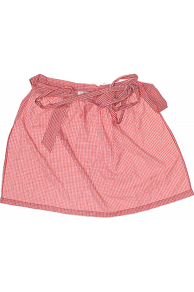 Dámská červená kostkovaná bavlněná áčková sukně Vel. 40 | Unimoda | obrázek 3