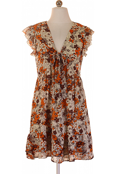 QED LONDON dámské šaty krátký rukáv květované boho volné letní Vel. 38 | QED LONDON | obrázek 2