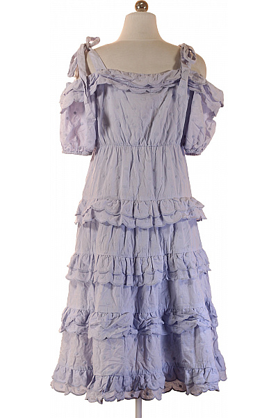 By Malina Dámské šaty s odhalenými rameny puntíkované volnočasové letní bavlněné Velikost S | By Malina | obrázek 3