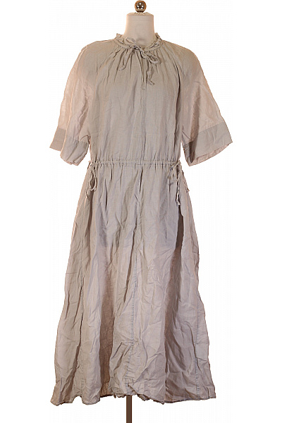 Marc O´Polo Dámské lněné midi šaty volné boho minimalistické stahovací Velikost 36 | Marc O´Polo | obrázek 2