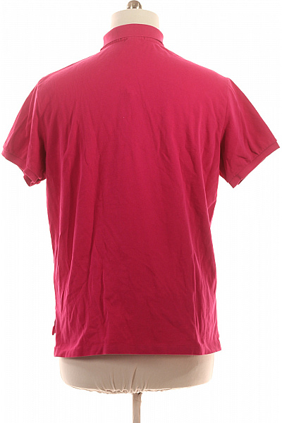 Ralph Lauren Pánské bavlněné tričko s krátkým rukávem a límečkem růžové Velikost XXXL | Ralph Lauren | obrázek 3