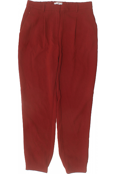 MANGO Dámské elegantní kalhoty s puky červené polyesterové Velikost 36 | MANGO | obrázek 2