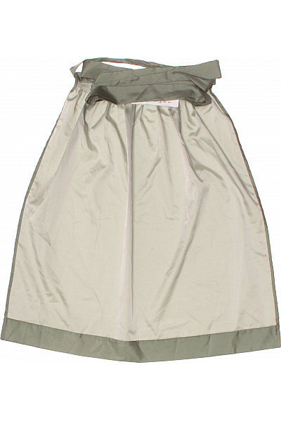 dámská sukně midi nabíraná polyesterová béžová Velikost 38 | Unimoda | obrázek 3