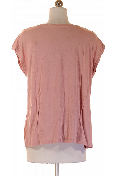 LAWRENCE GREY Růžová saténová halenka s krátkým rukávem Vel. XS | LAWRENCE GREY | obrázek 2