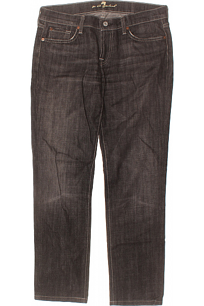 Dámské Džíny Rovné Strečové Bavlněné šedé Vel. 30