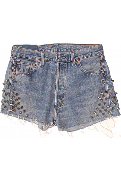 LEVIS Dámské džínové kraťasy s cvočky krátké ležérní Velikost S | LEVIS | obrázek 2