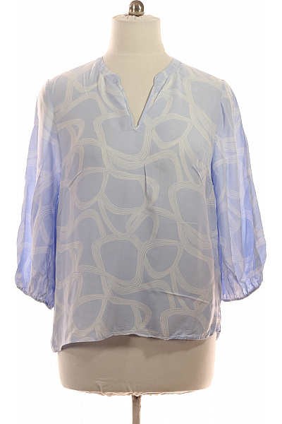 ETERNA Dámská halenka s dlouhým rukávem a potiskem modrá Velikost 46 | ETERNA | obrázek 2