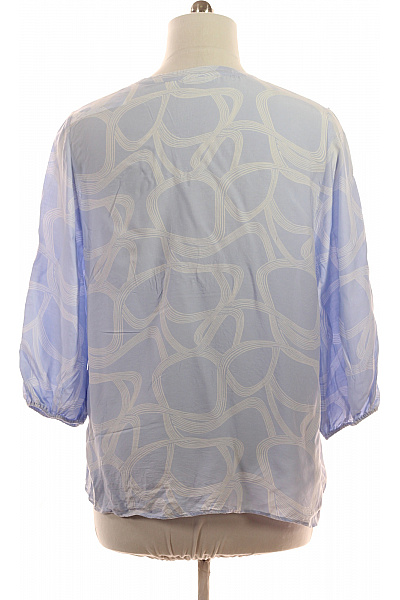 ETERNA Dámská halenka s dlouhým rukávem a potiskem modrá Velikost 46 | ETERNA | obrázek 3