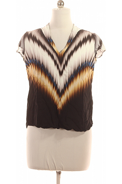 TAIFUN Dámská Halenka S Krátkým Rukávem A Potiskem Vel. 40