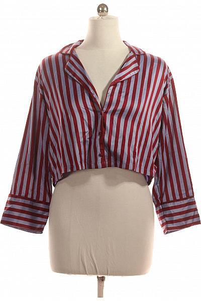 Hunkemoller Dámské Pruhované Pyžamo Crop červené Velikost M