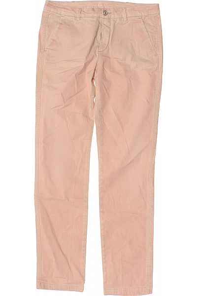 Dámské Růžové Kalhoty Rovné S Kapsami Velikost 25