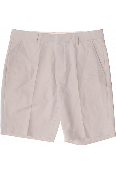 ALPHATAURI Pánské Elegantní Krátké Kraťasy S Kapsami Béžové Polyesterové Velikost 32