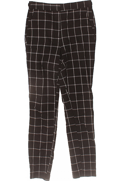 ZARA Dámské kostkované kalhoty dlouhé volnočasové černé Vel. xs | ZARA | obrázek 2