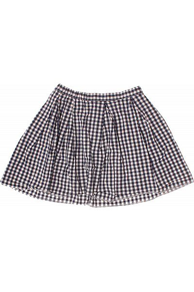 Dámská Bavlněná Károvaná Letní Krátká áčková Sukně Vel. XS