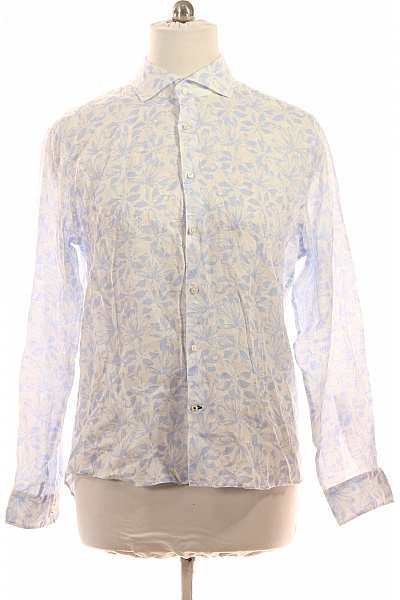 JOOP! Pánská Košile S Dlouhým Rukávem A Potiskem Květinová Ležérní Velikost 44