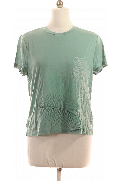 Icebreaker Dámské Tričko S Krátkým Rukávem A Potiskem Listů Vel. L