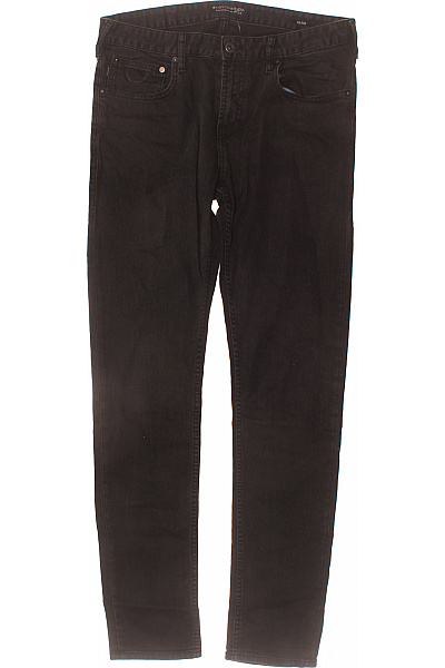 Scotch & Soda Pánské Bavlněné Džíny Rovné černé Vel. 32/34