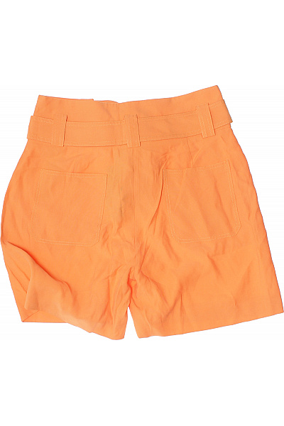 COMMA Oranžové bavlněné kraťasy s páskem a kapsami volnočasové krátké Velikost 38 | COMMA | obrázek 2