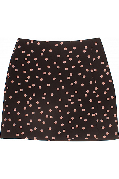 Oasis krátká puntíkatá černá sukně s potiskem polyesterová Vel. 10 | Oasis | obrázek 2