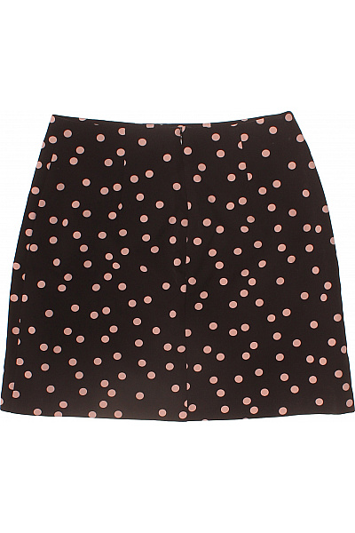 Oasis krátká puntíkatá černá sukně s potiskem polyesterová Vel. 10 | Oasis | obrázek 3