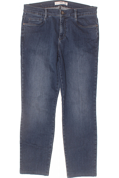 BRAX Dámské Strečové Džíny Rovné Modré Bavlněné Vel. 38
